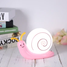 Улиточный перезаряжаемый милый светодиодный светильник рядом с кровати стол ночник украшение дома идеально подходит для спальни коридора комнаты лампы