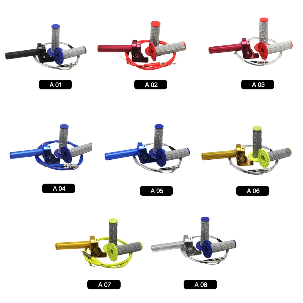 Sclmotos-CNC алюминиевые мотоциклетные ручки дроссельной заслонки и ручки и кабель для Honda CRF 230 CRF450R KTM DUKE EXC Dit Pit Bike ATV