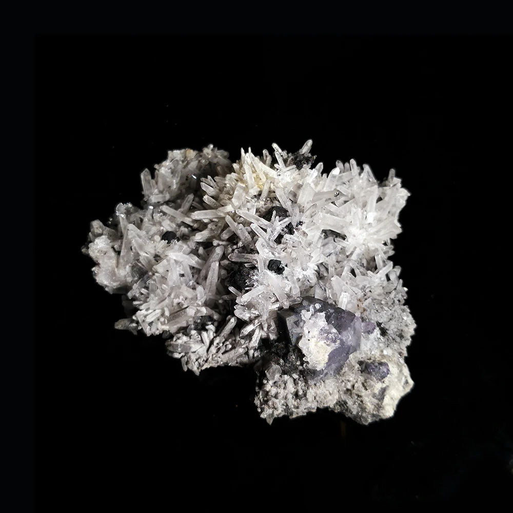 

229g NATURAL Stones and Minerals fine marmatite fluorite crystal yaogangxian A4-44