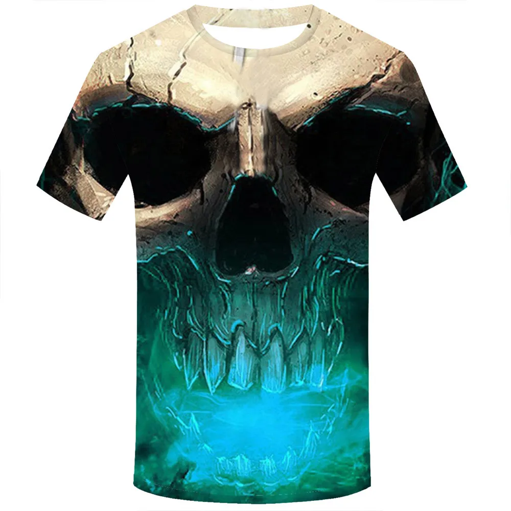 Camiseta Повседневная футболка унисекс летний пуловер с короткими рукавами 3D