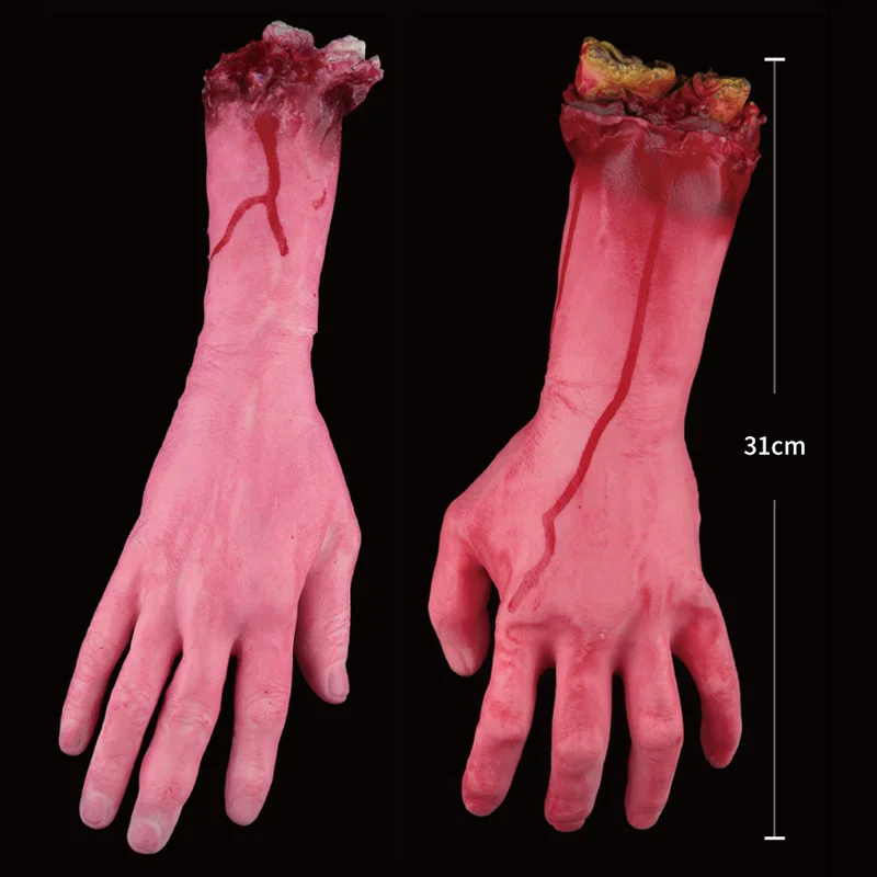 Страшный трюк игрушка страшная Опора латексный пень кровавый порез руки ноги кости подарок на Хэллоуин розыгрыш резиновый искусственный Забавный YJS Dro