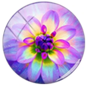 Тафри Ретро Мандала Цветочный стеклянный кабошон купольная основа Подвески 12 мм 18 мм 20 мм в диаметре простой дизайн Diy бусины - Цвет: HT137