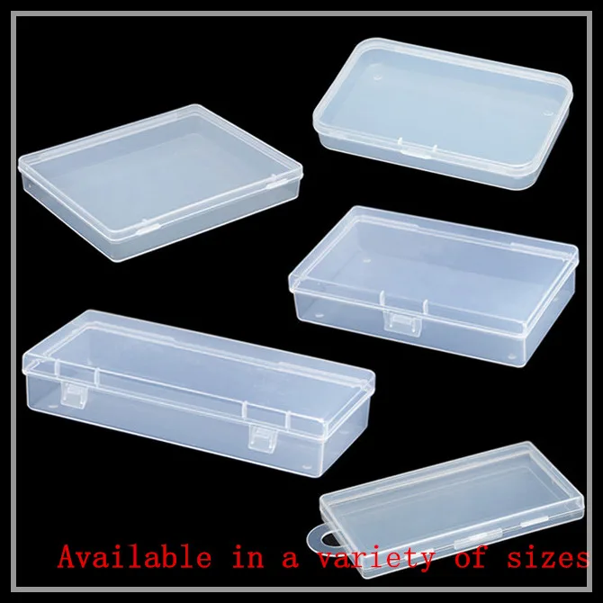 

High quality PP rectangular plastic box storage box jewelry parts box 5pcs/lot