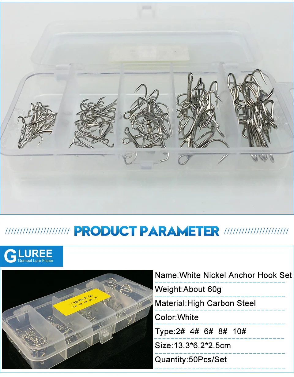 GLUREE-50PcsSet-Fishing-Hook-Soft-Bait-White-Nickel-Treble-Hook-High-Carbon-Steel-Fishhooks-Barbed-Hook-Fishing-Tackle_02