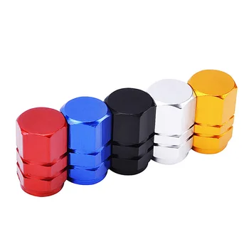 

Universal Auto Bicycle Car Tire Valve Caps Car styling Tyre Wheel Hexagonal Air Stems Cover Airtight rims