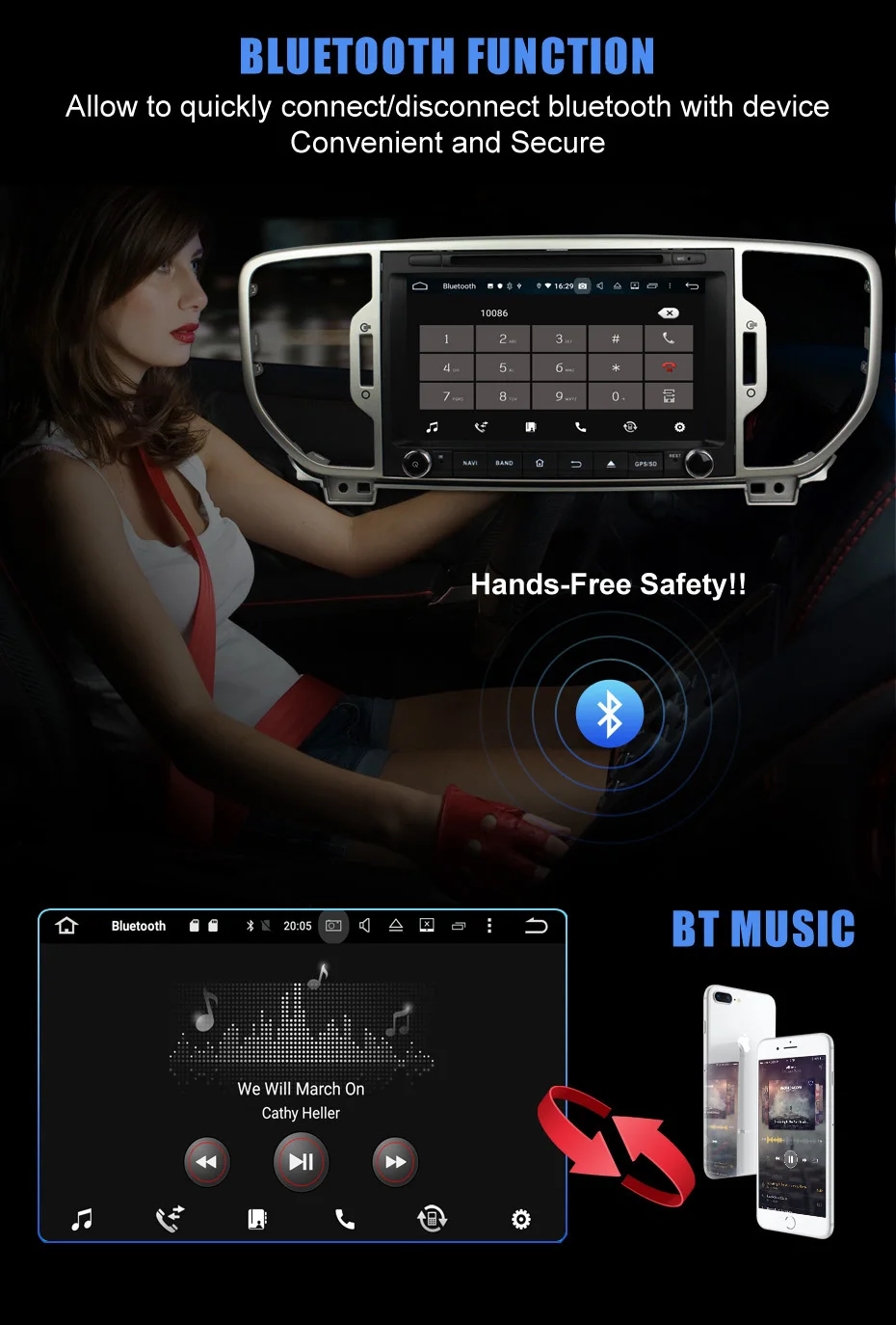 Sale KANOR Android 9.0 Octa Core 4+32g Car DVD Player for KIA Sportage 2016 car radio audio video player 2 din gps navigation 2