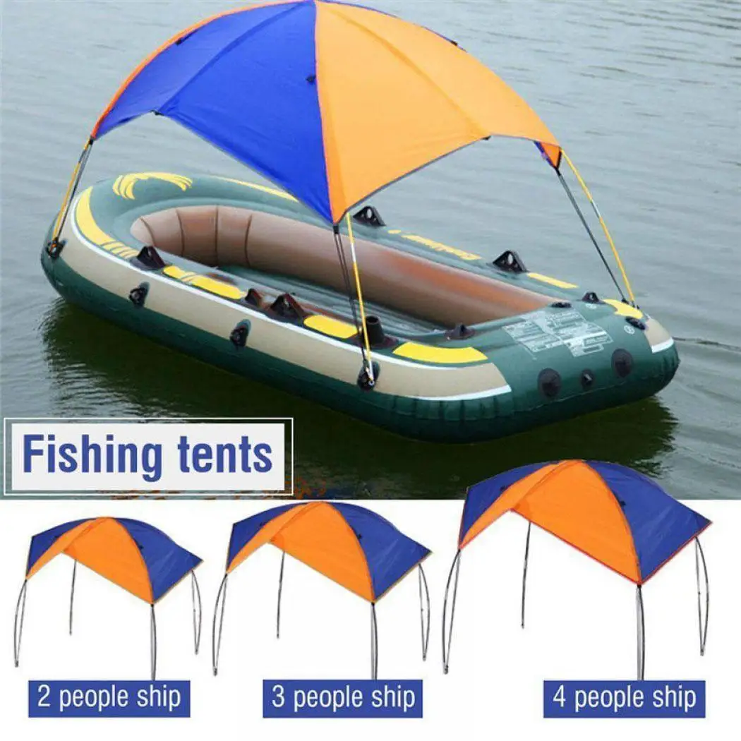 2-4 person Inflatable Boat Tent Shelter Kayak Accessories Fishing Sun Shade Rain Canopy Kit Sailboat Awning Top Cover | Спорт и