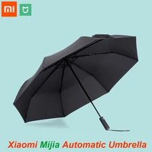 Xiaomi Mijia автоматический Солнечный дождливый алюминиевый ветрозащитный водонепроницаемый УФ мужчина и женщина лето зима