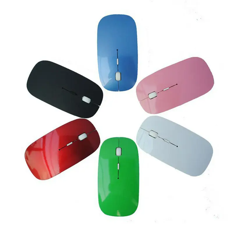 for APPLE Macbook Mac Mouse Wireless Ultra Thin 2.4GHz Wireless Optical Mouse Computer PC Mice with USB Adapter Mause