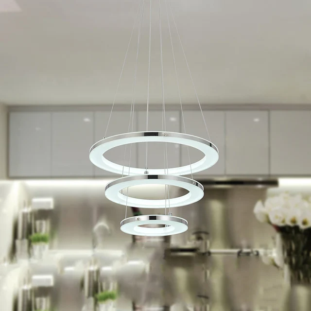 Anello Cerchi Moderno Led Lampadari Luci Per Sala Da Pranzo ... Anello Cerchi Moderno Led Lampadari Luci Per Sala Da Pranzo ...