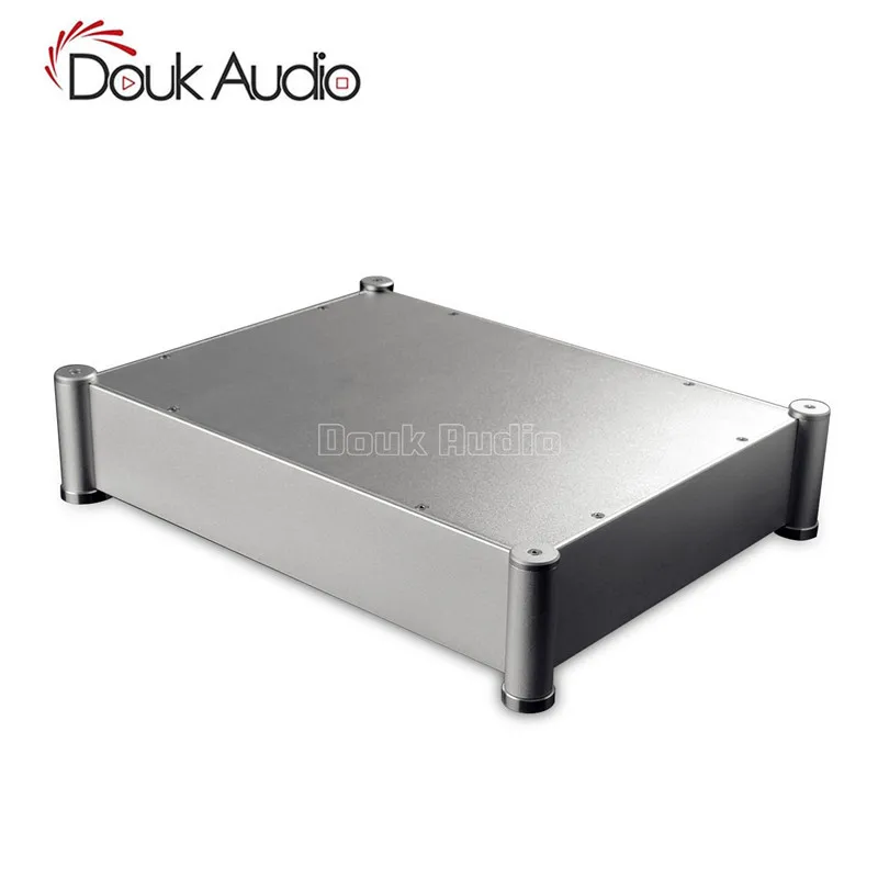 Douk Audio Aluminum Chassis Dac Case Amplifier Enclosure Diy Hifi Box 430*95*330 Mm