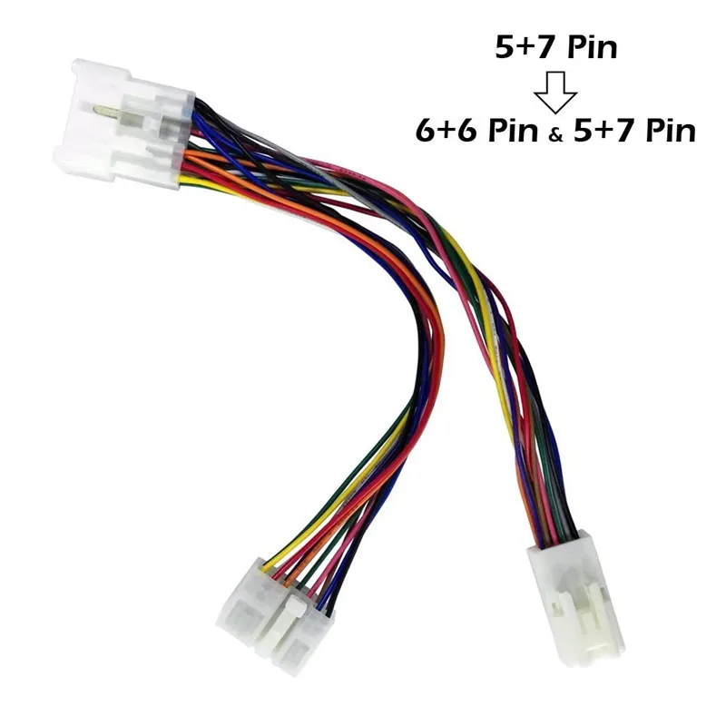 

SITAILE Y Spliter Cable for 1998-2002 Toyota Corolla Harrier Lexus RX300 with 5+7 to 5+7&6+6 Male Connector Car-styling