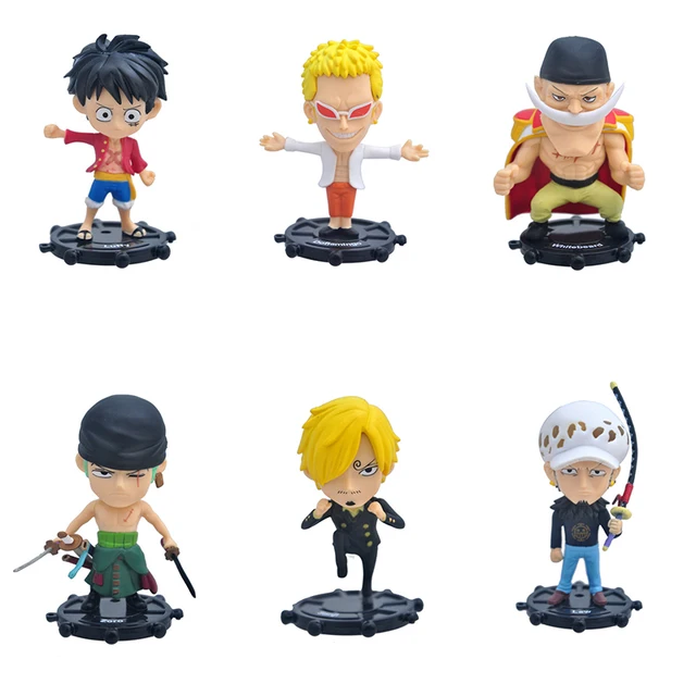 Best Price 6pcs/Set One Piece Action Figure Donquixote Doflamingo Luffy PVC New Collection Figures Toys Collection For Christmas Gift 9cm