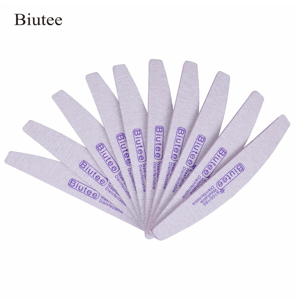 Biutee 5Pcs Professional Nail Files Nail Art Sanding Files Buffing Curve Manicure Tools Set nagel vijlen Nail Buffer