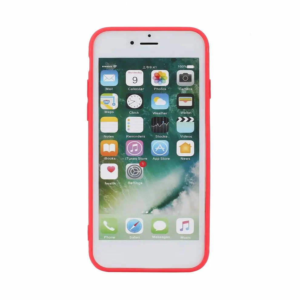 

10pcs Silicone Matte Red Back Cover Shockproof Protective Phone Case Shell For iPhone 6/6S Plus