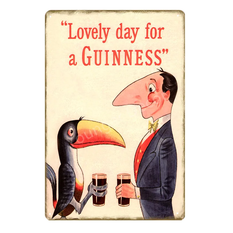 Guinness для прочных металлических постеров, ретро реклама пива, металлические жестяные вывески для паба, бара, домашнего декора, настенная художественная железная табличка YD065