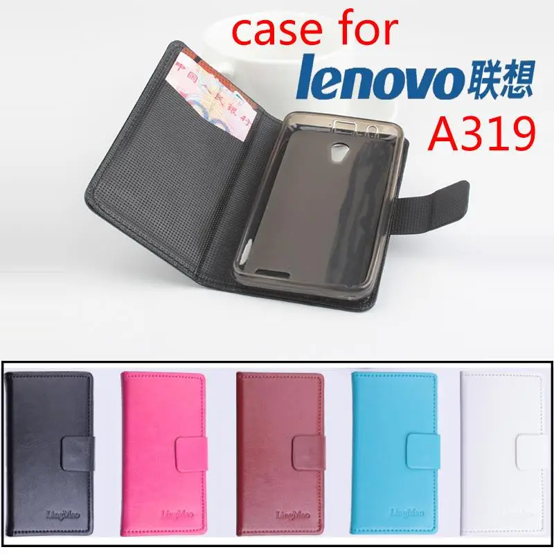 Роскошный Ретро Кожаный чехол для lenovo A319 флип винтажные чехлы телефонов с