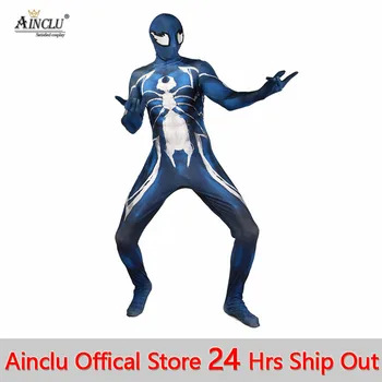 

Ainclu 24 Hrs Ship Out New Venom Symbiote SpiderCostume Movie Venom Cosplay Zentai Suit Halloween Costumes For Men kids CH