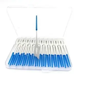 

40/120 PCS Dental Floss Interdental Brush Dental Flosser Toothpick Soft Silicone Floss Pick Oral Hygiene Tooth Cleaning Tool