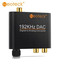ממ גק כדי 192 Khz DAC קואקסיאלי אופטי כדי אנלוגי RCA R / L אודיו 3.5 מ"מ ג