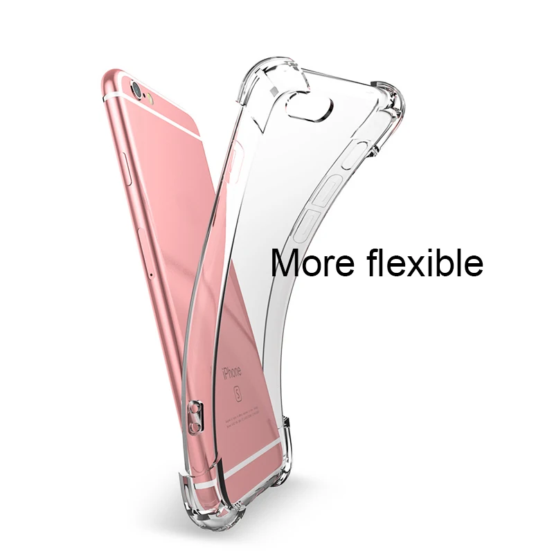 

Silicone Phone Case For iPhone X XS XR Max 8 7 Plus 6 6S Plus 5 Case Transparent Protection iphone 6 7S 8S plus XR Max cases