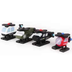 MrY 12 шт./партия деревянный городской транспорт игровой набор военная модель полицейской машины детский подарок Kinderschool игрушки