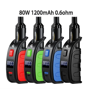 

80W Electronic Cigarette Kits 1200mAh battery Kit 2.5ml vapor pen pod e-cigarette Metal Mod box Atomizer Vaporizer vape