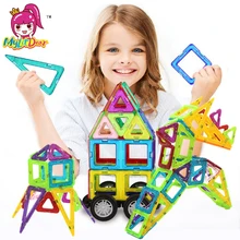 MylitDear 29 шт. нормальный размер магнитные строительные блоки 3D Развивающие игрушки DIY магнитные Кирпичи Детские игрушки