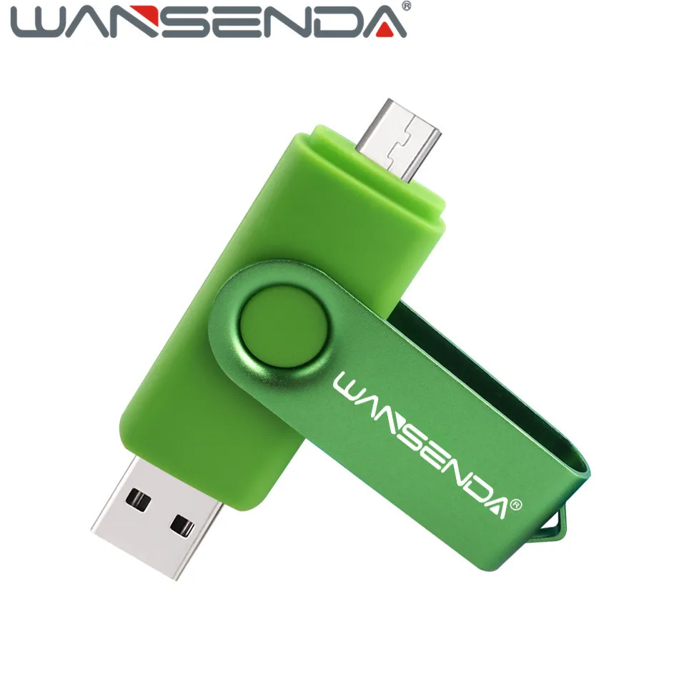 Оригинальный флеш накопитель WANSENDA USB 2 0 OTG для телефонов Android флешка 64 ГБ 32 16 8 4