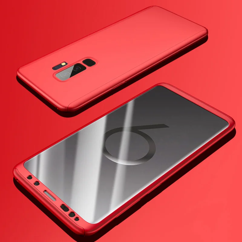 Чехол с полным покрытием 360 для Samsung J2 Pro 2018 A6 A8 Plus J4 J6 чехол задняя крышка