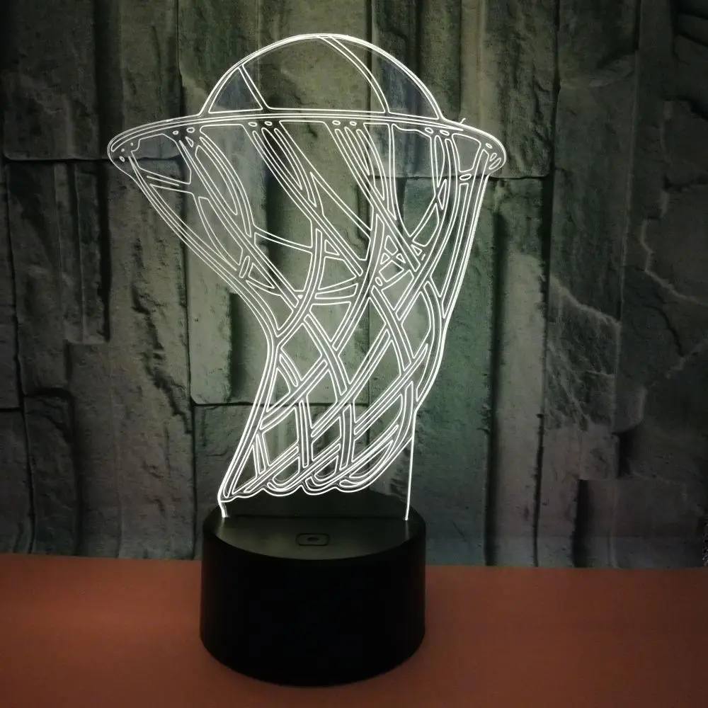 Баскетбольная 3d лампа спортивные подарки с фабрики детская настольная лампа Рождественские украшения 3d настольная лампа