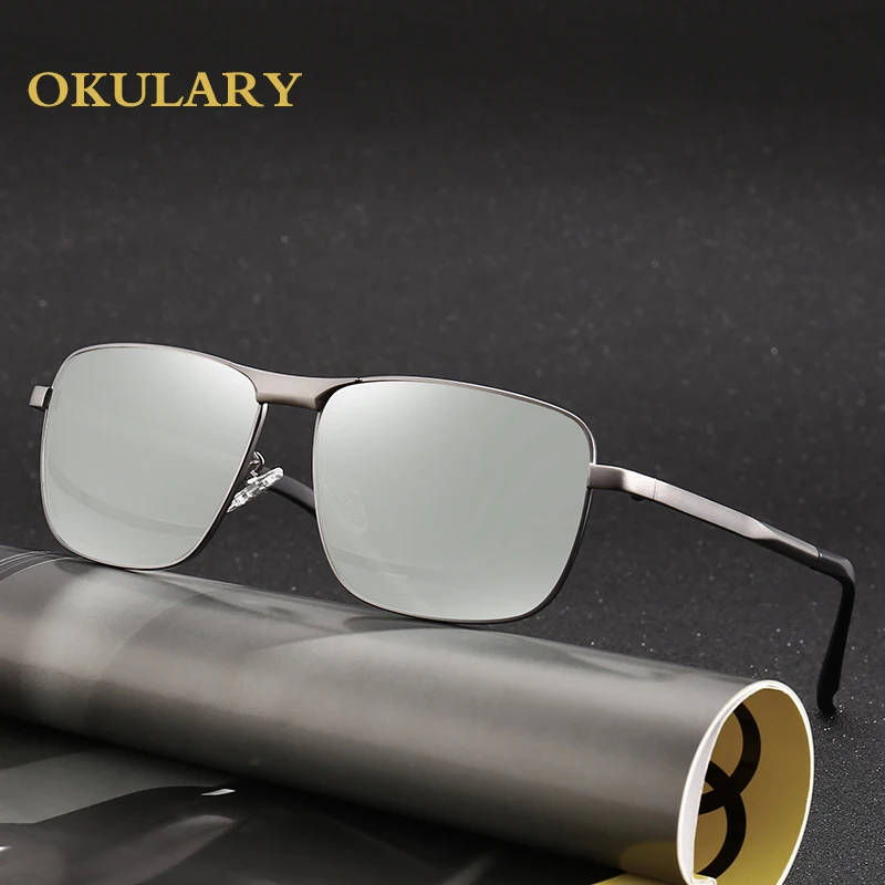 

Men Polarized Sunglasses Brown/Black Metal Frame UV400 Men Driving Sunglasses Come With Box