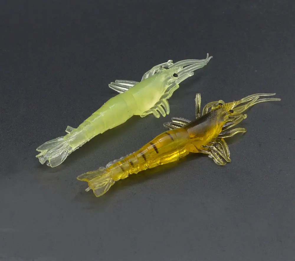 Hot Sale 5pcs/lot Soft Shrimp Lure Bait Soft Silicone Simulation