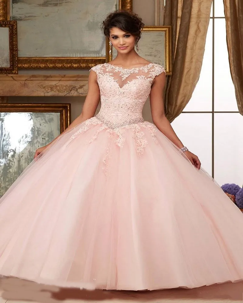 

Red Turquoise Cheap Quinceanera Dresses Gowns Pink Lace Beaded Plus Size Sweet 16 Dresses Ball Debutante Gowns 2017 Vestidos