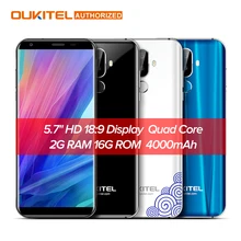 Oukitel K5 4G 5 7 inch 18 9 Display MTK6737T Mobile Phone Android 7 0 2G