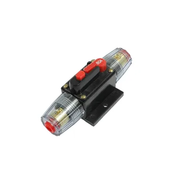 

Car Auto Accessory DC 12V 80 Amp Audio Stereo Circuit Breaker Manual Reset Replace Fuse Holder For System Protection