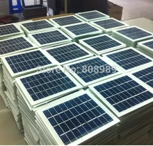 BUHESHUI 2W 9V Solar Cell Glass Laminated Polycrystalline Solar Panel Solar Module DIY Solar Charger 135