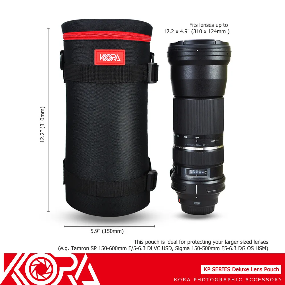 Kora Deluxe Lens Pouch Bag Case Protector Cover for JBL Xtreme Portable/Charge 2+ Bluetooth