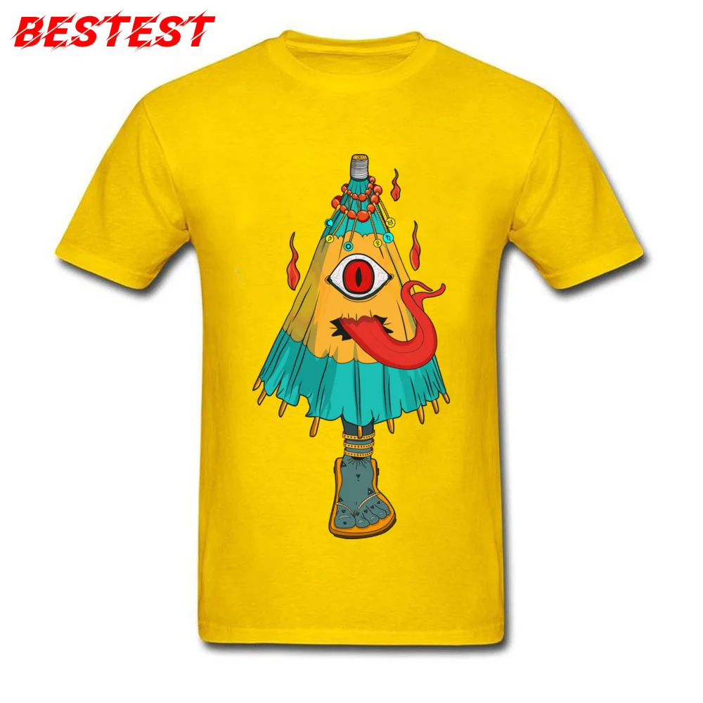 Retro Kasa Obake Classic Short Sleeve Top T-shirts Summer Fall O Neck 100% Cotton T Shirt for Men Tops T Shirt Design Kasa Obake yellow