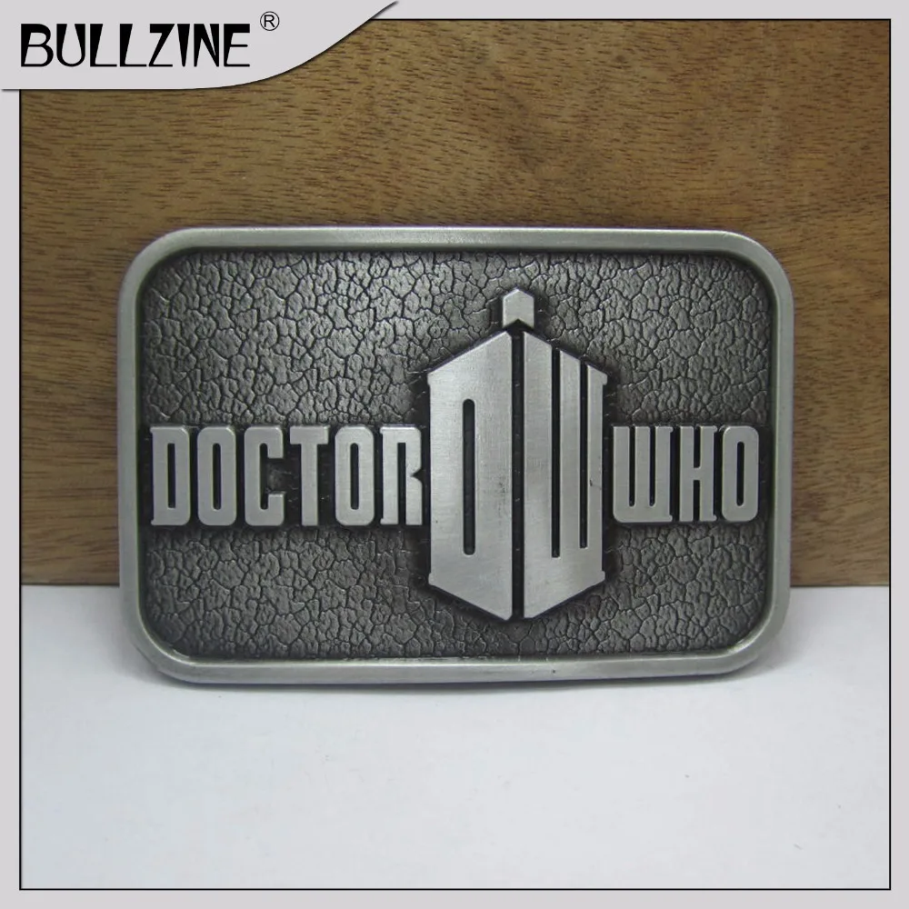 

The Bullzine wholesale Doctor Who belt buckle with pewter finish FP-03604 for 4cm width snap on belt