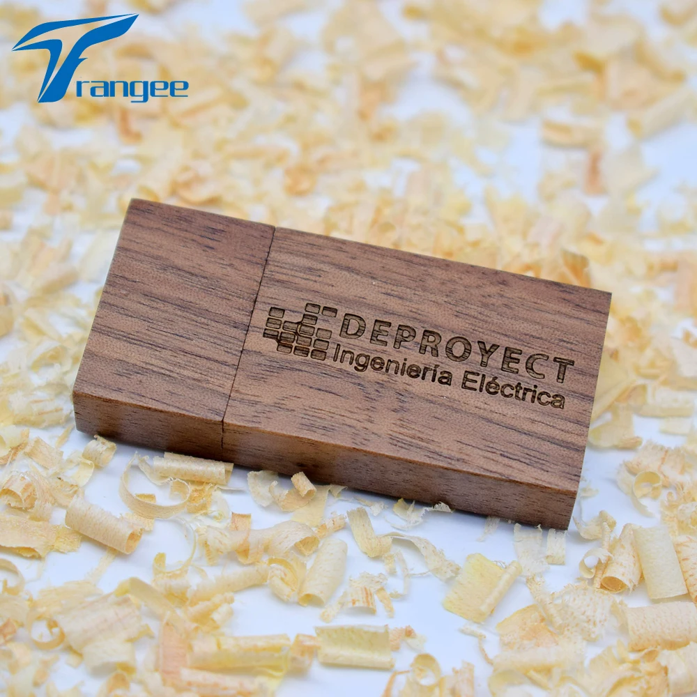 USB флеш накопитель 10 шт./лот орех и деревянная коробка 16 ГБ карта памяти Pendive для