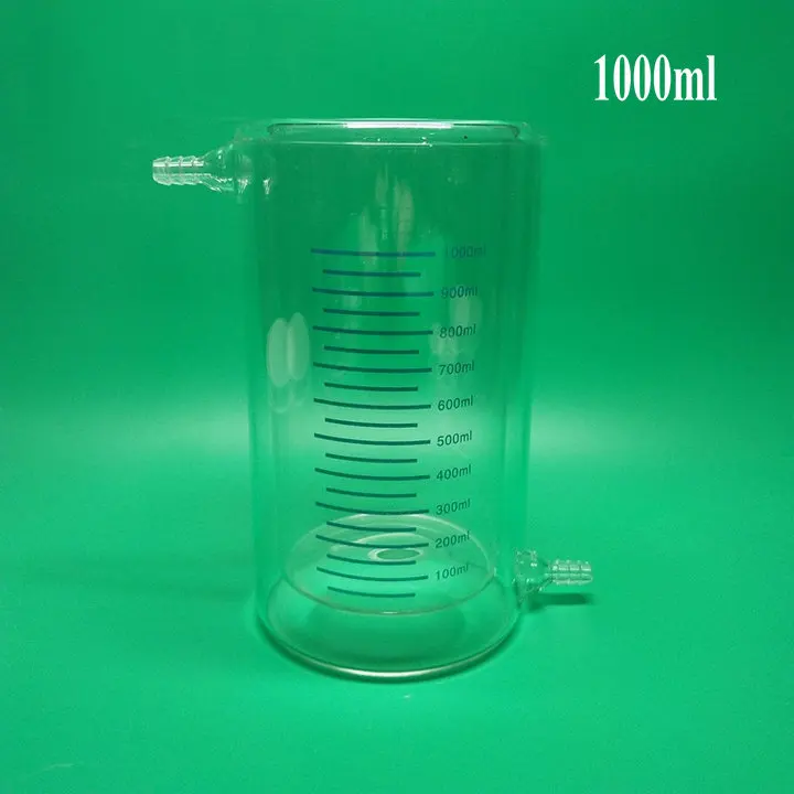 Free shipping 1piece/lot 50ml to 2000ml Borosilicate Glass Jacketed