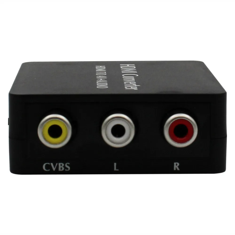 New HDMI2AV HDMI to AV + Audio Converter Support SPDIF Coaxial Audio NTSC PAL CVBS Composite Video & FL/FR Stereo Audio Signal New HDMI2AV HDMI to AV + Audio Converter Support SPDIF Coaxial Audio NTSC PAL CVBS Composite Video & FL/FR Stereo Audio Signal