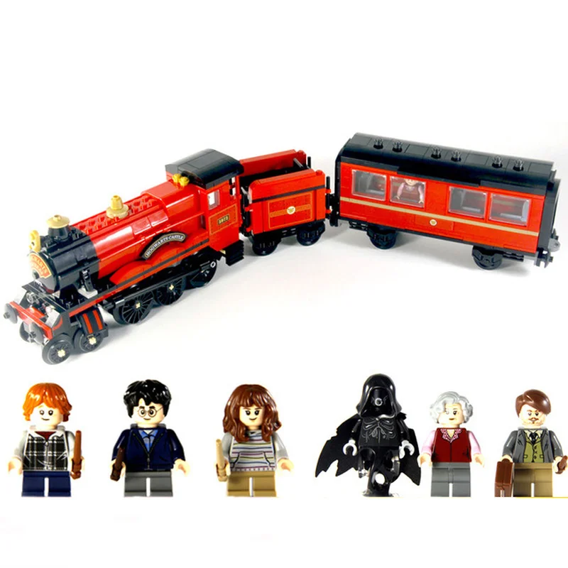 

New Harry Magic Potter Hogwarts Express Train Compatible with legoingly Harry Potter 75955 Building Blocks Bricks Christmas Toys