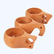 Портативный Открытый Здоровый Деревянный Кофе Чайные чашки Туризм переноска древняя креативная деревянная одинарная/двойные отверстия деревянная чашка EJ878408