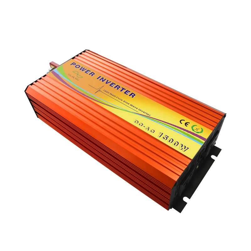 Чистая синусоида 1500 Вт Солнечный мощность Инвертор DC12V-AC110V DC24V-AC110V W/USB
