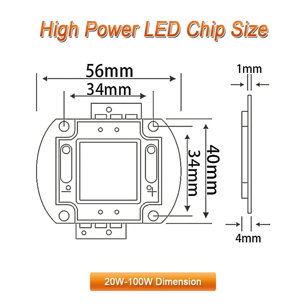 Высокая Мощность светодиодный чип 30 W красный свет 620Nm-625Nm лампы 30 Вт бисер DIY прожекторы прожектор COB Встроенная лампа SMD этапе ST456