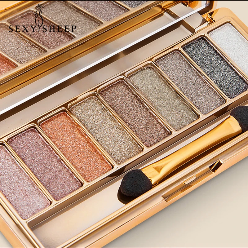 

9 Colors Pearl Eye Shadow Earth Color Smoked Makeup Nude Makeup Super Shiny Eye Shadow Fashion Eyeshadow Palette Cosmetics