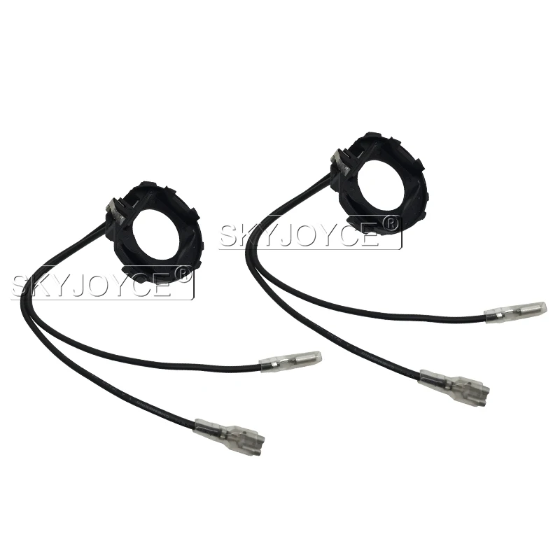 SKYJOYCE 2PCS h7 led headlight holders clip Car Led Headlight Adapters Base Holders Socket for H7 LED headlamp for golf 7 sharan (2)