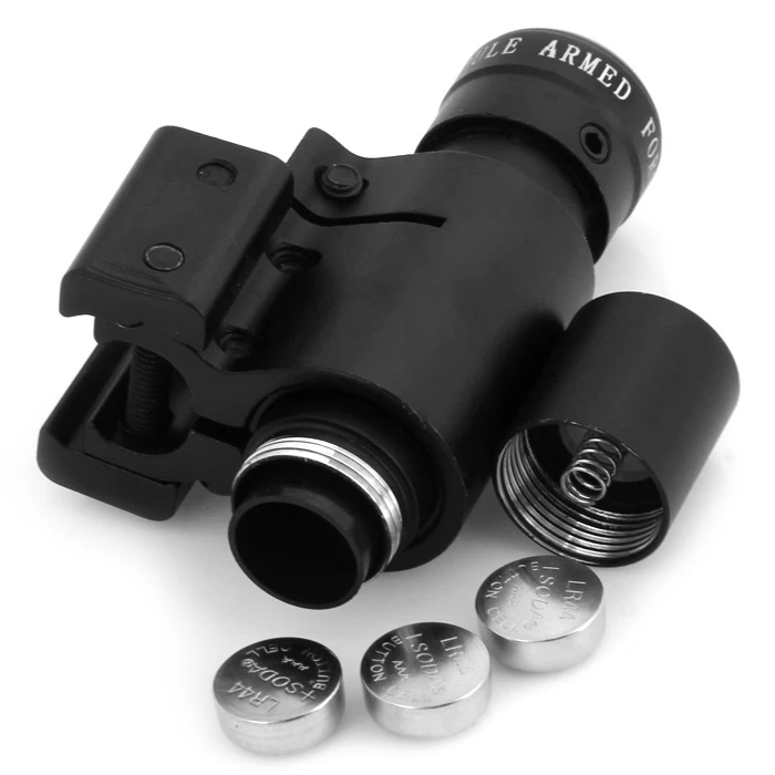 Durable 211 Module Armed Forces Red Laser Sight with Three LR44 Button